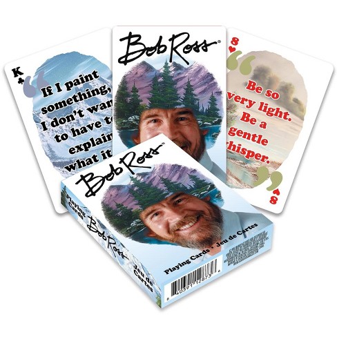 Bob Ross Quotes v2 Playing Cards Aquarius