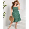 Clearlove Plus Size Summer Dresses Women’s Sleeveless Square Neck Smocked Flowy Ruffle A Line Maxi Dress - 4 of 4
