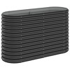 Garden Raised Bed Anthracite Powder-coated steel Medium Durable vidaXL - 2 of 4