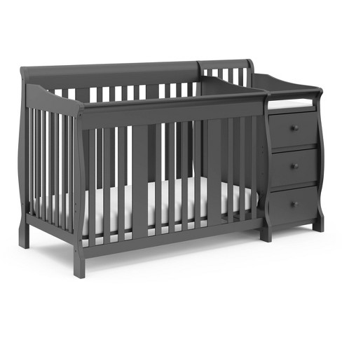 Convertible baby crib with cheap changing table