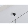 Elegant Lighting Cadon 1.2Inch Diameter Matte Black Mushroom Knob Multipack (Set of 10) - 3 of 4
