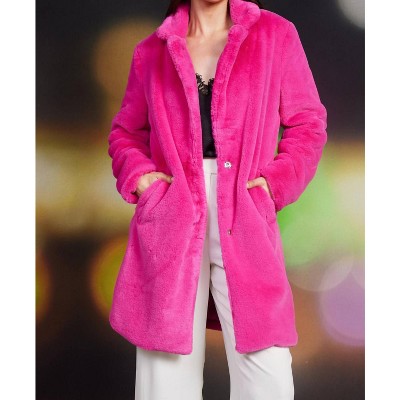 Women's Teddy Long Coat - SKIES ARE BLUE