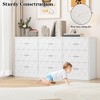 9 Drawer Dresser for Bedroom with Power Outlet, 63'' Wooden Large Dresser with Wide Drawers - 4 of 4