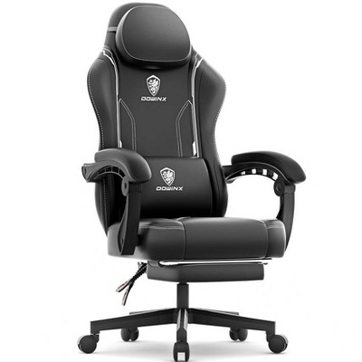 Dowinx High Back Leather Gaming and Office Chair with Footrest