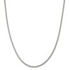 Black Bow Jewelry 3mm Sterling Silver, Solid Curb Chain Necklace - image 2 of 4