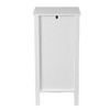 LuxenHome White MDF Wood 1-Door Bathroom Storage Cabinet - image 3 of 4