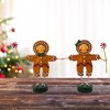 Lori Mitchell 5.75 In Gingerbread Boy & Girl Peppermint Candy Christmas Figurines - 2 of 4