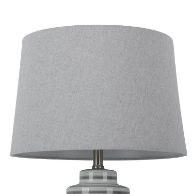 White and store grey lamp shade