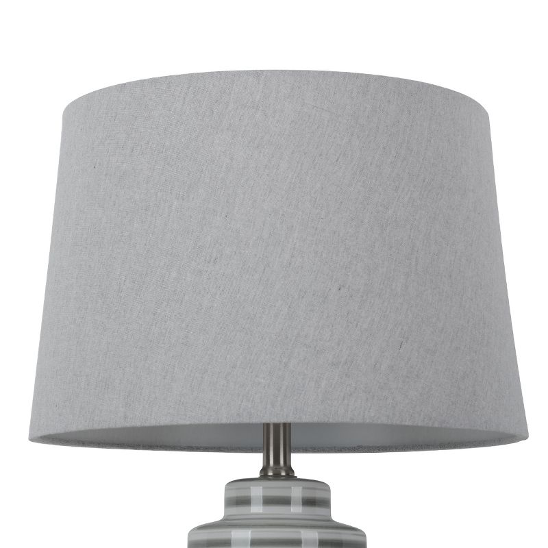 Large Linen Mod Drum Lampshade Gray - Threshold&#8482;, 1 of 5