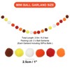 Unique Bargains Party Decorative Polyester Yarn Pom Pom Balls Garlands 8.2 Feet 2 Pcs - 2 of 4