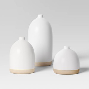 3pc Vase Set Ceramic - Room Essentials™ - 1 of 4