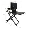 Karl Home 2 Burner Foldable Propane Griddle Rolling Flat Top Gas Grill With Wheels And Lid For Outdoor Cooking - 2 of 4