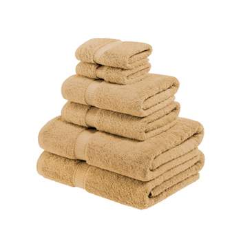 ClearloveWL Bath Towel 3 Piece Cotton Towel Set + 1 Bath Towel for Family  Guests Bathroom Gym Home Hotel (Color:Brown)