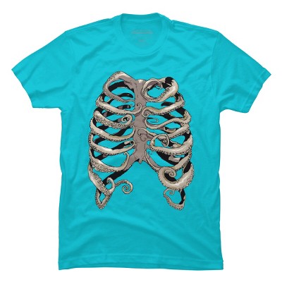 Men's Design By Humans Your Rib Is an Octopus By huebucket T-Shirt