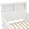 Kumasinova Twin Kids Convertible Bed Frame,Toddler Bed with Pull-Out Design,Guardrails,Storage Headboard,Platform Bed for Children,Adults - 4 of 4