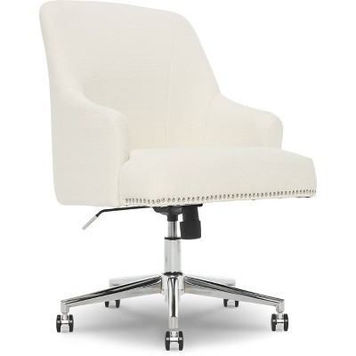 Home Office Chair Ergonomic Desk Chair The Twillery Co. Upholstery Color: White