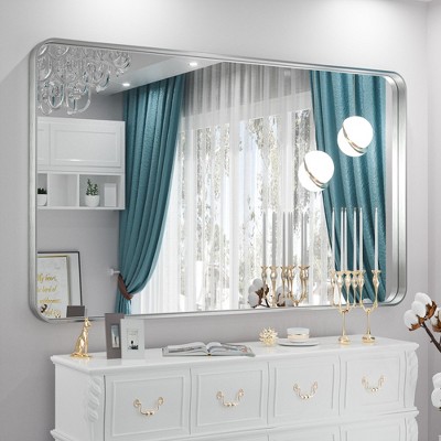 Keonjinn Framed Wall Mirror, Modern Rectangular Bathroom Vanity Mirror, Wall Mounted