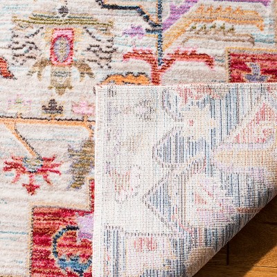 Elysian Fields Red and Cream Hand-Knotted Transitional Area Rug