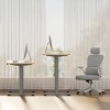 FURNIinspire Desks Eco Friendly Adjustable Height Desk with Solid Steel Frame for Productive Home Office Workspace, Multicolored, 47.24"*23.62"*23.23" - 4 of 4