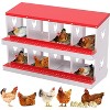 TackView Chicken Nesting Box, Hens Egg Nest Box, Metal Chicken Laying Box House with Rollout Egg Collection and Protective Lid - 2 of 4