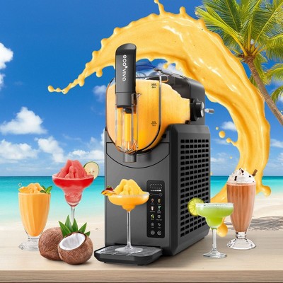 Ecoviva 88 oz Color-Screen Slushie Machine Self-cleaning Slushy Machine With 5 Preset-Mode & Child-Lock, Flash-Freezing Technology,12 Hours Freshness