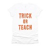Simply Sage Market Trick Or Teach Short Sleeve Tee - XL - White - 2 of 4
