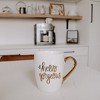 Sweet Water Decor Hello Gorgeous Gold Handle Coffee Mug - 16oz - 4 of 4