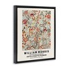 Stupell Industries Bold Red Flowers Pattern Intertwining Stems Text Flyer Floating Frame Canvas Art, Black, 17" x 21" - 2 of 4