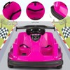 Infans 6V Battery Powered Go Kart Kids Ride On 4 Wheel Racer RC w/ Bumper & Music - 4 of 4