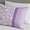 Gracie Mills Lilibeth Striped motif of Floral Paisley and Polka dots Printed Comforter Set - 3 of 4