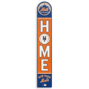 MLB New York Mets Home Vertical Porch Leaner Wood Wall Decor - 1 of 4
