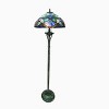 Chloe Lighting Hannah Tiffany-style 2 Light Baroque/roses Floor Lamp 18" Shade - 2 of 3