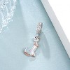 Sterling Silver Ferret Charm - Animal Lover's Pendant for Bracelets, Gift for Women - 3 of 4