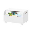 Sapphtopaz Storage Bench Kids Wooden Toy Box Kids Toy Storage Organizer Flip-Top Lid Boys Girls Toy Chest Bench Storage Cabinet for Playroom - 4 of 4