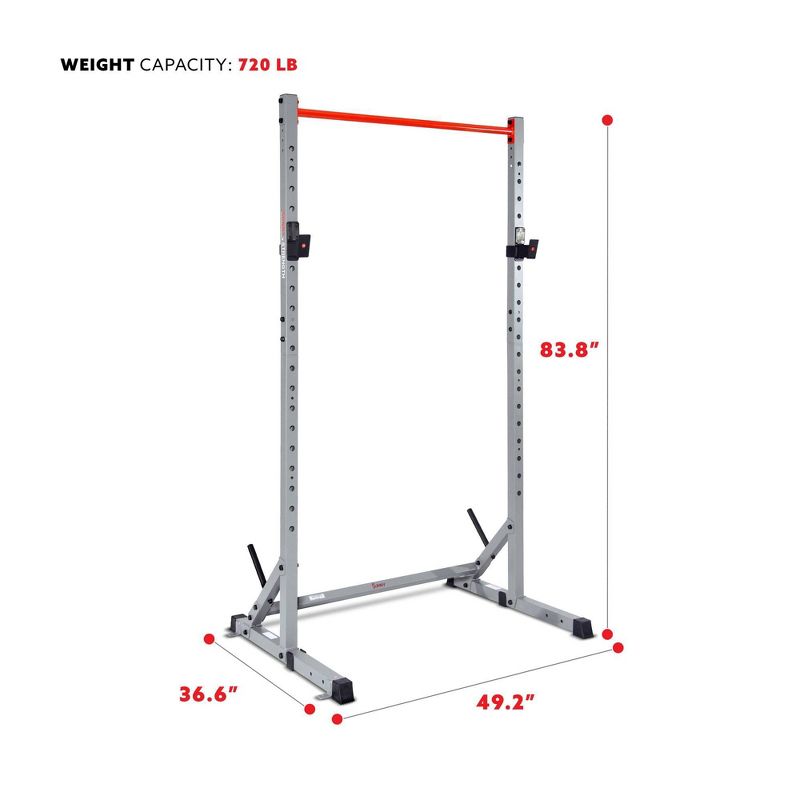 Sunny Health &#38; Fitness Squat Stand Power Rack Home Gym, 6 of 17