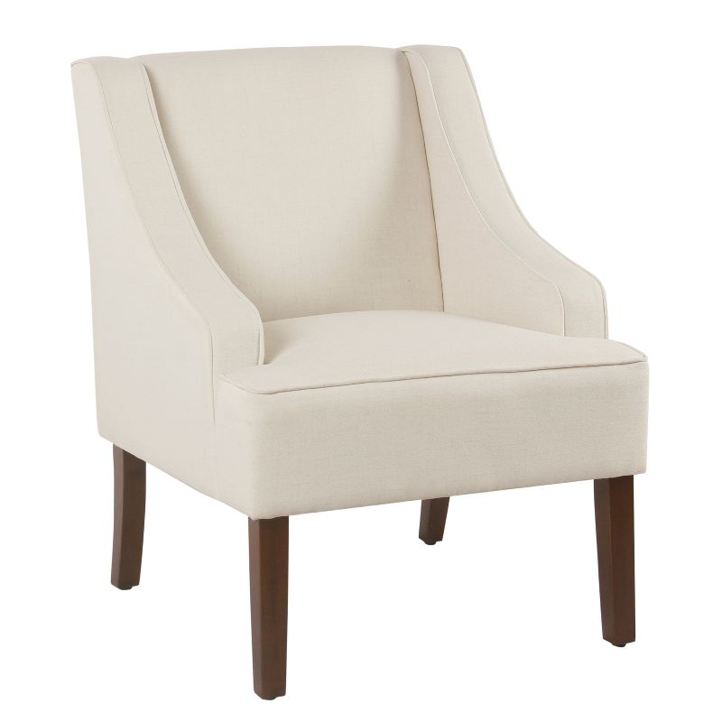 Classic Solid Swoop Arm Accent Chair - Homepop, 2 of 9