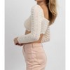 Women's SCALLOP + LACE CROPPED TOP - Bailey Rose - 2 of 3
