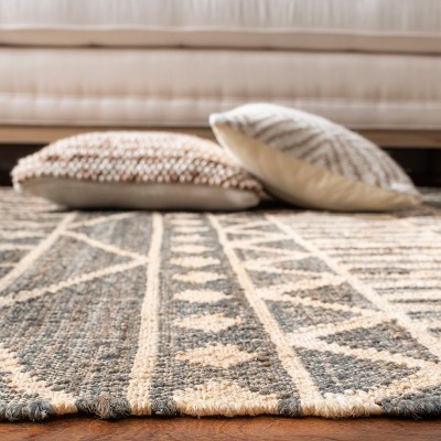 Kilim KLM752 Hand Loomed Area Rug - Blue/Beige - 5'x8' - Safavieh.