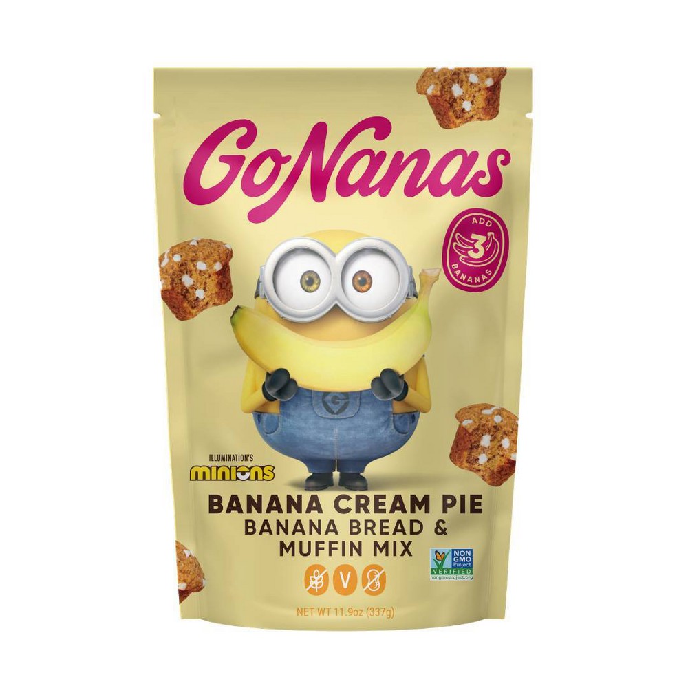 GoNanas Minions Banana Cream Pie Banana Bread and Muffin Mix - 11.9oz
