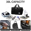 30L Duffle Bag with Shoes Compartment, Travel Duffel Bags Carry on Weekender Backpack for Men Women, Travel Bag Water Repellent & Tear Resistant - 2 of 4