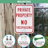 Unique Bargains Waterproof Reflective Garden Private Property - No Trespassing Sign 2 Pcs - 3 of 4