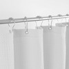 Waffle Weave Shower Curtain with Metal Hooks - 2 of 4