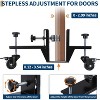Acekool 2 Piece Door Installation Kit, 300 lbs Capacity Door Dolly, 0-2.99" Adjustable, 360° Wheels & Brakes, One-Person Use, Black - 3 of 4
