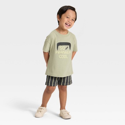 Toddler Boys' Short Sleeve Halloween T-Shirt and Shorts Set - Cat & Jack™