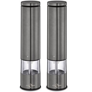 Kuchenprofi "Boston" Electric Salt and Pepper Mill, s/s, acrylic, 2" dia. x 9" - 1 of 3