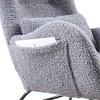 Vatros Rocking Chair Nursery Chair Modern Rocking Chair with High Backrest - 4 of 4