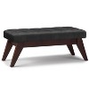 NicBex Modern Mid-Century Tufted Button Ottoman Bench with Wooden Legs,Upholstered Shoe Bench for Living Room,Bedroom,Entryway - 2 of 4