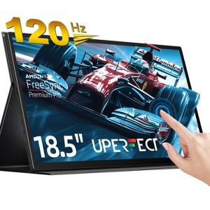 UPERFECT 18.5" 120Hz Portable Gaming Monitor 1080P IPS, 100% sRGB, USB-C HDMI, HDR, VESA, Speakers - 1 of 4