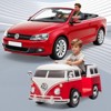 Jojoka 6V Licensed Volkswagen T1 Bus Ride-On Car for Kids with LED Lights, Horn, Music & Two Speeds, Battery Powered - 3 of 4