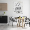 Stupell Industries Vintage Style Coffee & Wine Life Phrase Typography, 48" x 36" - 2 of 4